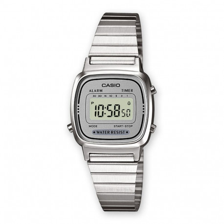 Unisex Kell Casio LA670WEA-7EF Hall Hõbedane (Ø 25 mm)