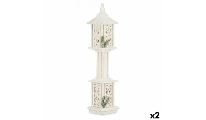 Street lamp White Wood Plastic 19 x 80 x 19 cm (2 Units)