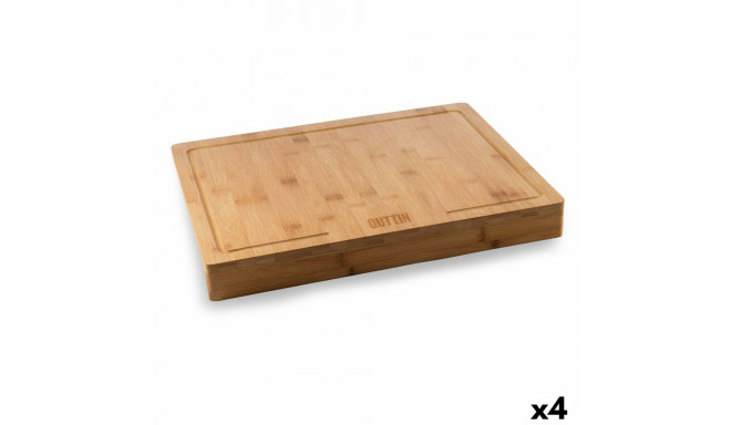 Cutting board Quttin Bamboo 45 x 35 x 1,2 cm (4 Units)
