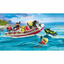 Playset Playmobil Action Heroes - Fireboat and Water Scooter 71464 52 Tükid, osad