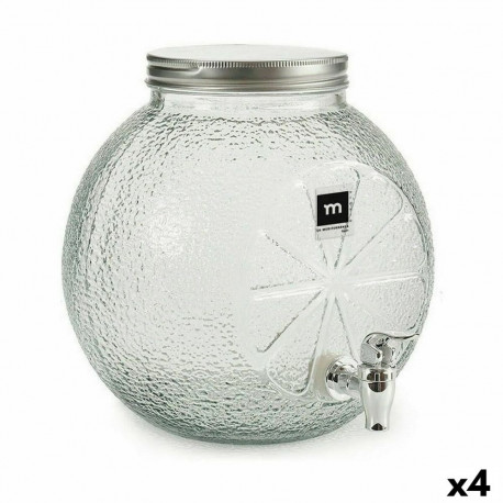 Drinks dispenser La Mediterránea Tap Glass 5 L (4 Units)