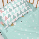 Bedding set HappyFriday Happynois Skymo Day Multicolour Baby Crib 2 Pieces