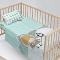 Bedding set HappyFriday Happynois Skymo Day Multicolour Baby Crib 2 Pieces