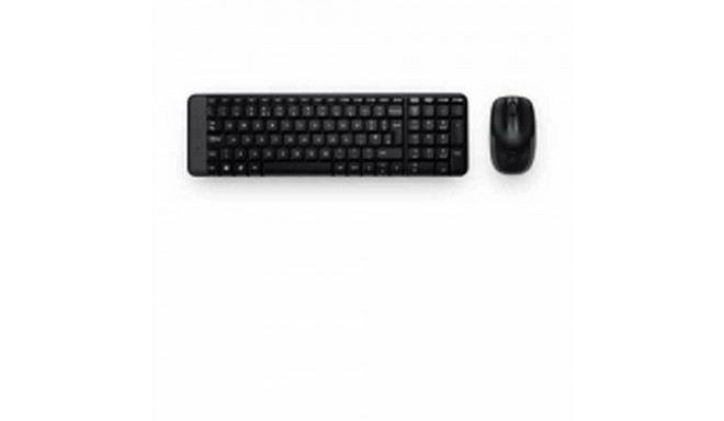 Klaviatuur ja Juhtmevaba Hiir Logitech 920-003159 Must Hispaaniakeelne Qwerty