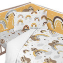 Cot protector HappyFriday Moshi Moshi Sleepy sloth Multicolour 210 x 40 cm