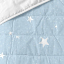 Bedspread (quilt) HappyFriday BASIC KIDS Blue 100 x 130 cm Baby Crib