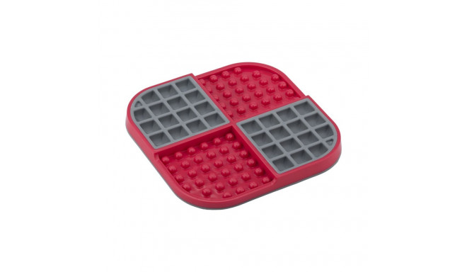 Koerte toitja Lickimat polüpropüleen TPR Punane