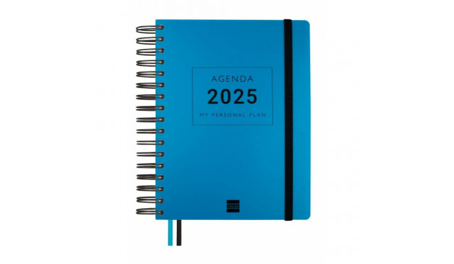 Diary Finocam Tempus Blue Quarto 15,5 x 21,7 cm 2024-2025