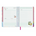 Diary Finocam Talkual Style Multicolour Quarto 15,5 x 21,7 cm 2024-2025