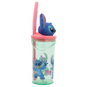 Glāzi ar Salmiņu Stitch Sweet 3D 360 ml