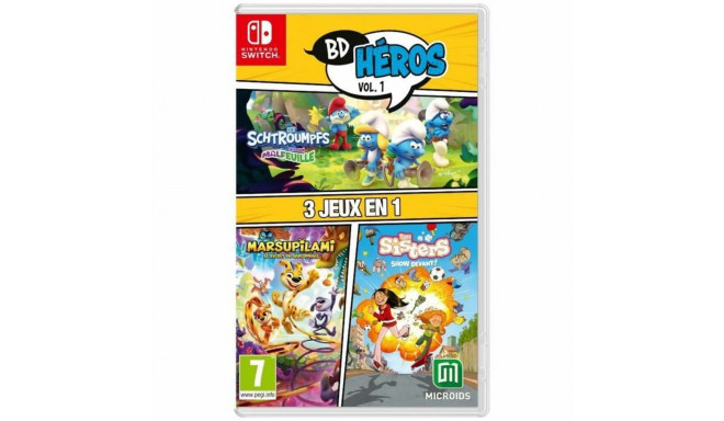 Video game for Switch Microids 3 in 1: Marsupilami + Les Sisters + The Smurfs: Village Party (FR)