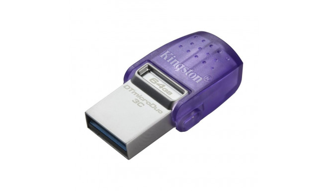 USB-pulk Kingston microDuo 3C 64 GB Lilla (1 Ühikut)