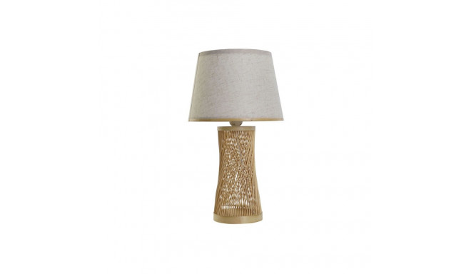 Desk lamp DKD Home Decor Brown Natural Bamboo 50 W 220 V 26 x 26 x 45 cm