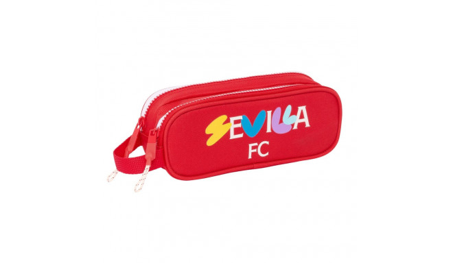 Divkāršs futrālis Sevilla Fútbol Club Sarkans 21 x 8 x 6 cm