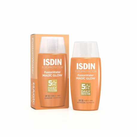Päivituskreem näole Isdin Fusion Water Magic Glow Spf 30 50 ml