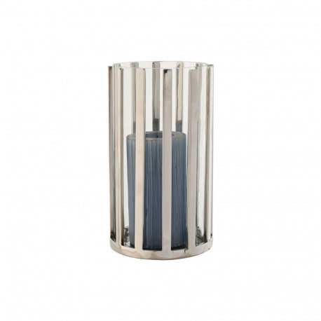 Svijećnjak Home ESPRIT Hõbedane Kristall Teras 12 x 12 x 20 cm