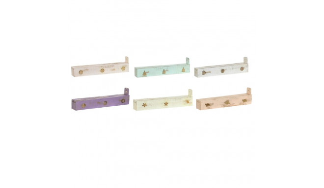 Burner Home ESPRIT Wood Aluminium 24 x 4 x 6 cm (12 Pieces) (6 Units)