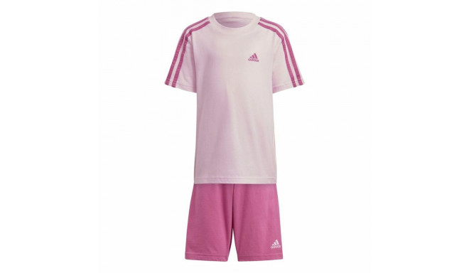 Bērnu Sporta Tērps Adidas 3 Stripes Rozā - 7-8 Gadi