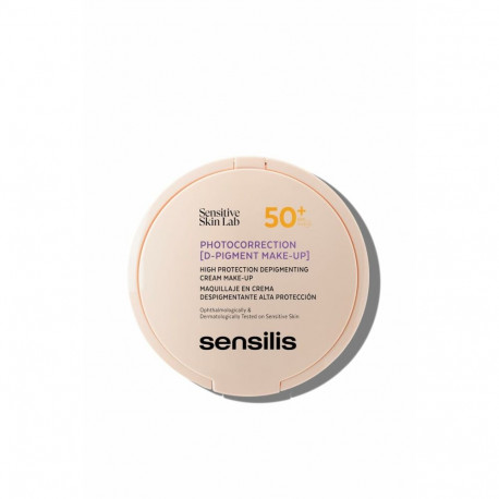 Make-up Effect Hydrating Cream Sensilis Photocorrection [D-Pigment Make-Up] Nº 02 Spf 50 Spf 50+ 10 