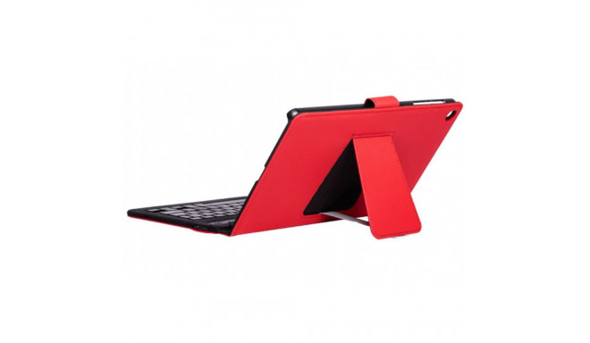 Case for Tablet and Keyboard Silver HT A9+ Red
