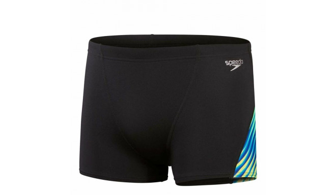 Zēnu Bokseršortu Peldbikses Speedo Allover Digi V-Cut Melns - 34