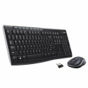 Klaviatuur ja Juhtmevaba Hiir Logitech 920-004512 Must Qwerty Itaalia keel