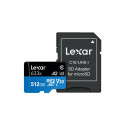 MicroSD Mälikaart koos Adapteriga Lexar 633x 512 GB