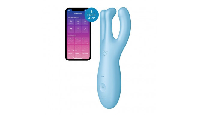 Massager Satisfyer Threesome 4 Connect Blue