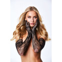 Gloves Baci Lingerie Flower Lace Opera Black