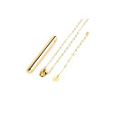 Bullet Vibrator Le Wand Necklace Pendant Golden