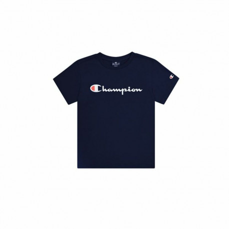 Laste Lühikeste varrukatega T-särk Champion Crewneck Sinine - 7-8 aastat