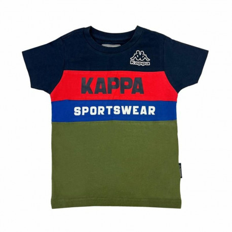 Child's Short Sleeve T-Shirt Kappa 8056M00058 Navy Blue - 7 Years