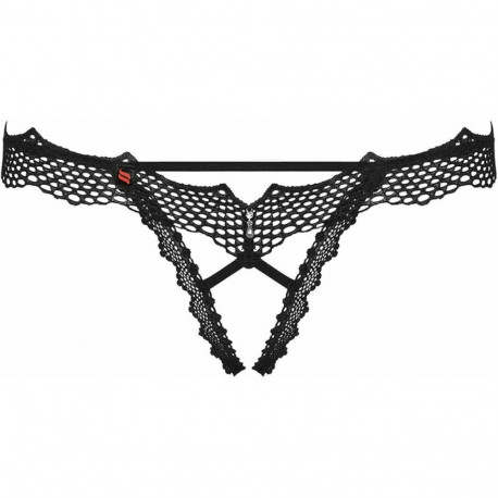 Thong Obsessive Bravelle Black L/XL
