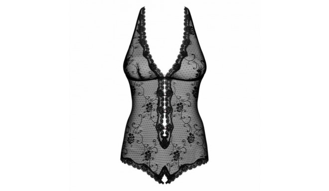 Боди Obsessive Fiorenta teddy Чёрный S/M