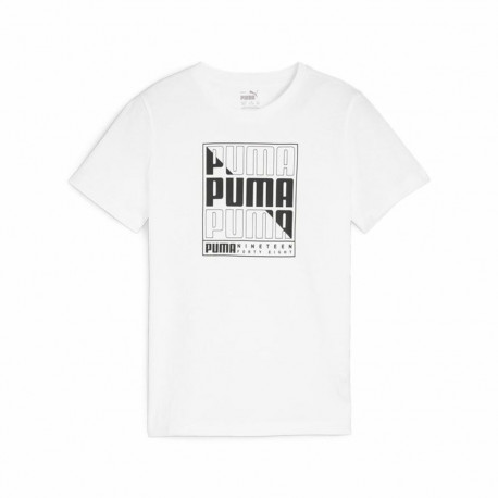 Child's Short Sleeve T-Shirt Puma Graphic - 7-8 Years