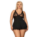 Babydoll negližee Obsessive Luvae XXL/XXXL Must