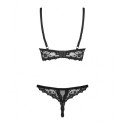 Lace Underwear Set Obsessive Letica Black S/M