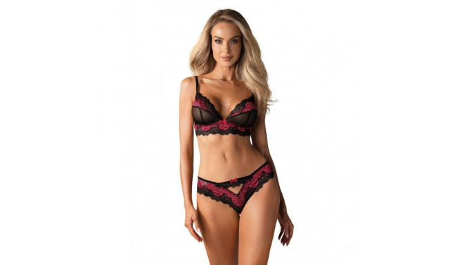 Underwear Set Obsessive Tulia Black L/XL