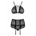 Underwear Set Obsessive Basitta Black S/M