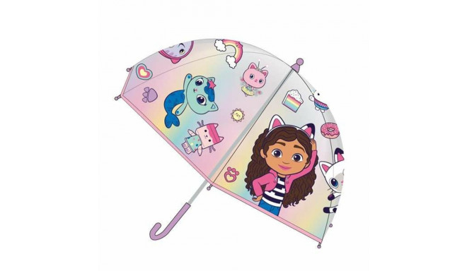 Umbrella Gabby's Dollhouse Pink 45 cm