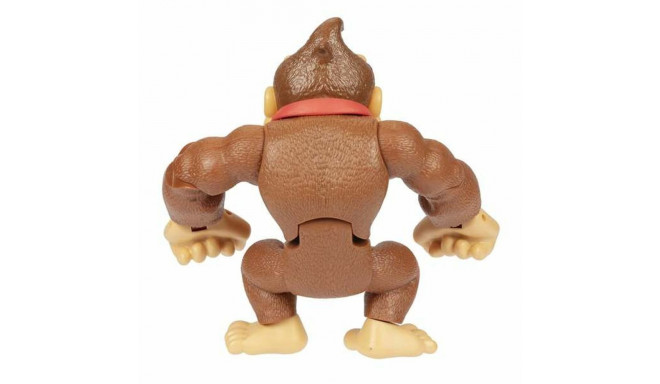 Jointed Figure Jakks Pacific Donkey Kong Super Mario Bros Brown Plastic