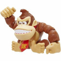 Jointed Figure Jakks Pacific Donkey Kong Super Mario Bros Brown Plastic