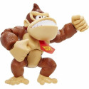 Jointed Figure Jakks Pacific Donkey Kong Super Mario Bros Brown Plastic