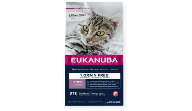 Kassitoit Eukanuba Grain Free Kitten Salmon Kala 2 Kg
