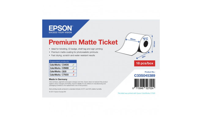 Printer Labels Epson C33S045389