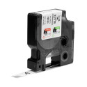 Lamineeritud Lint Sildimasinatele Dymo 18444 Valge Must/Valge 12 mm