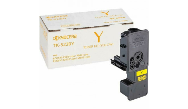 Originaalne Tooner Kyocera TK-5220Y Kollane Must