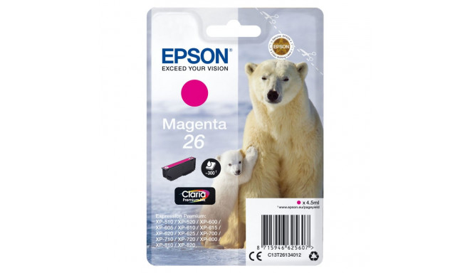 Originaalne Tindikassett Epson C13T26134012 Fuksiinpunane