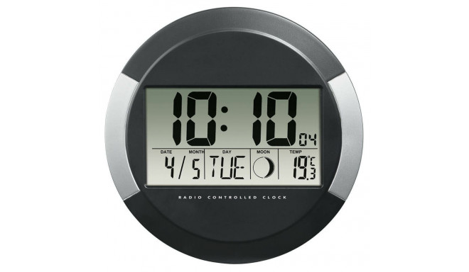 Wall Clock Hama PP-245 Black Plastic Modern