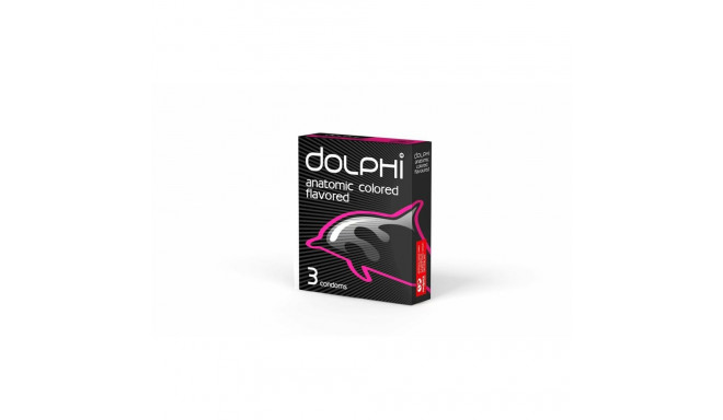 Презервативы dolphi Anatomic colored flavored 12 штук